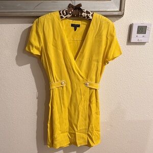 Rag & Bone Vibrant Yellow Textured Dress